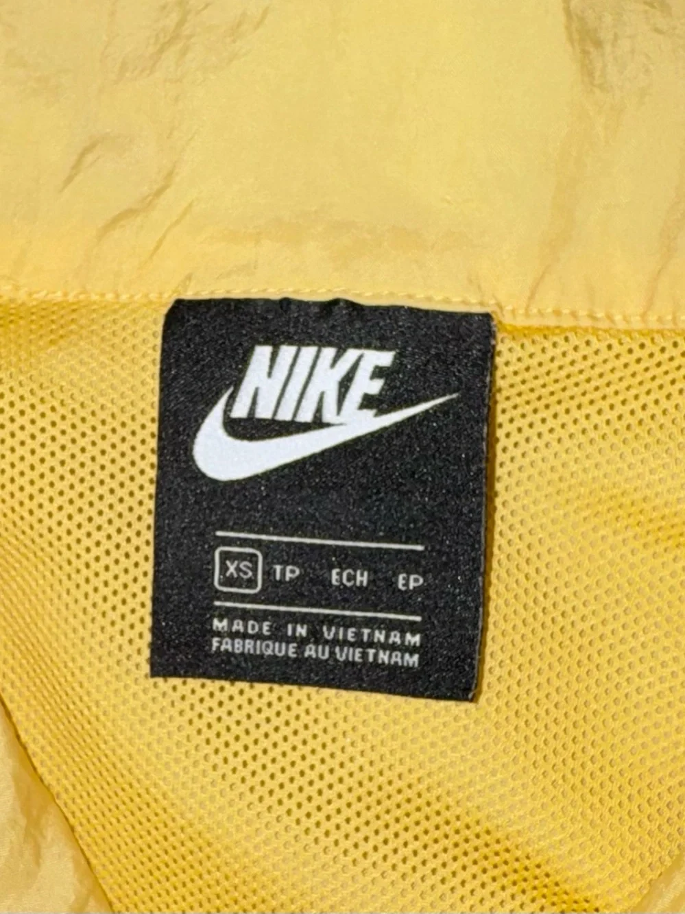 Vintage Nike 90’s Women's Yellow & Pink Quarter-Zip Windbreaker Jacket XS